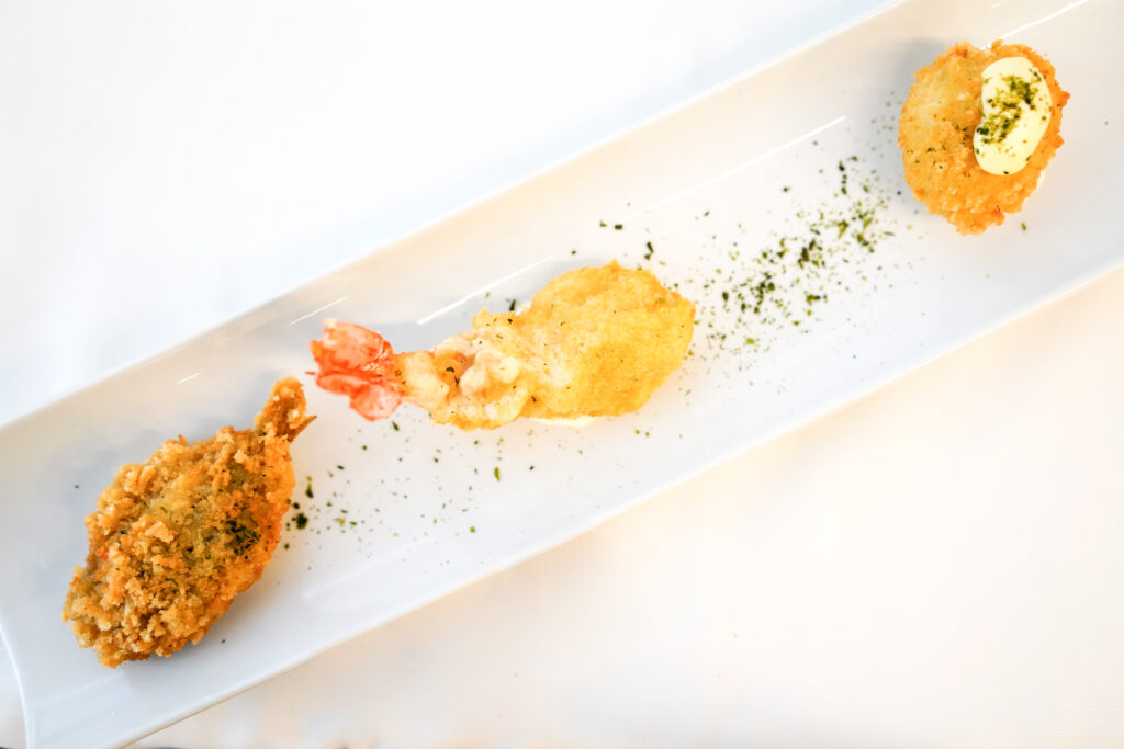 “Tempura mista con gambero e verdure croccanti – catering Rama Eventi”